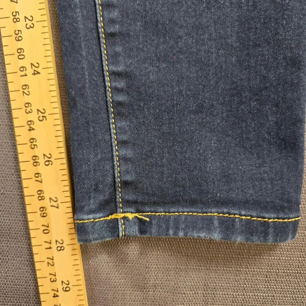 Michael Kors Izzy Skinny Jeans Womens 8 Dark Wash Indigo Denim Stretch MK Logo